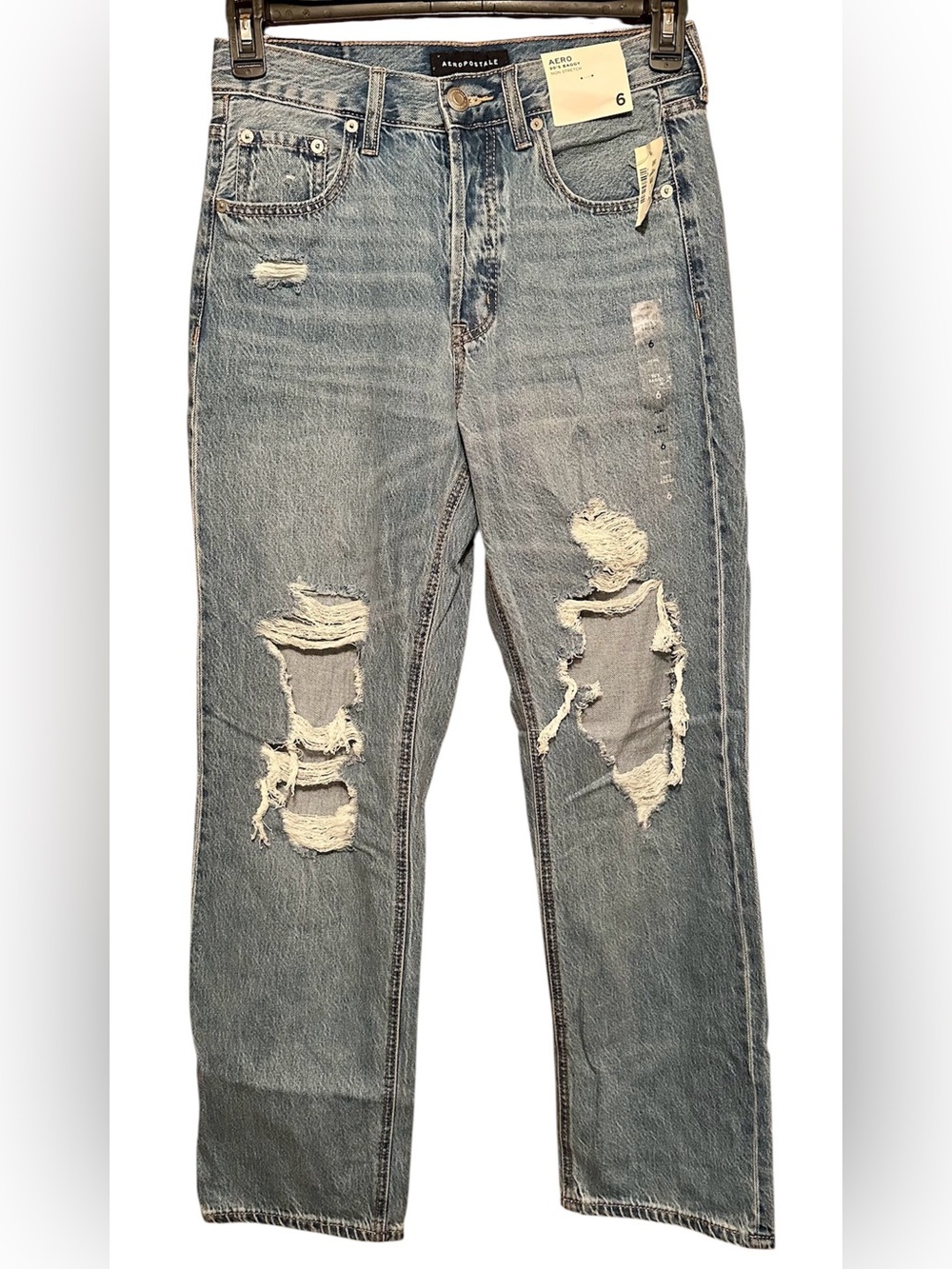 NWT Aeropostale AERO 90's Baggy Non-Stretch Jeans size 6